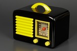 KLIX Radio in Jet Black Bakelite + Bright Yellow Trim